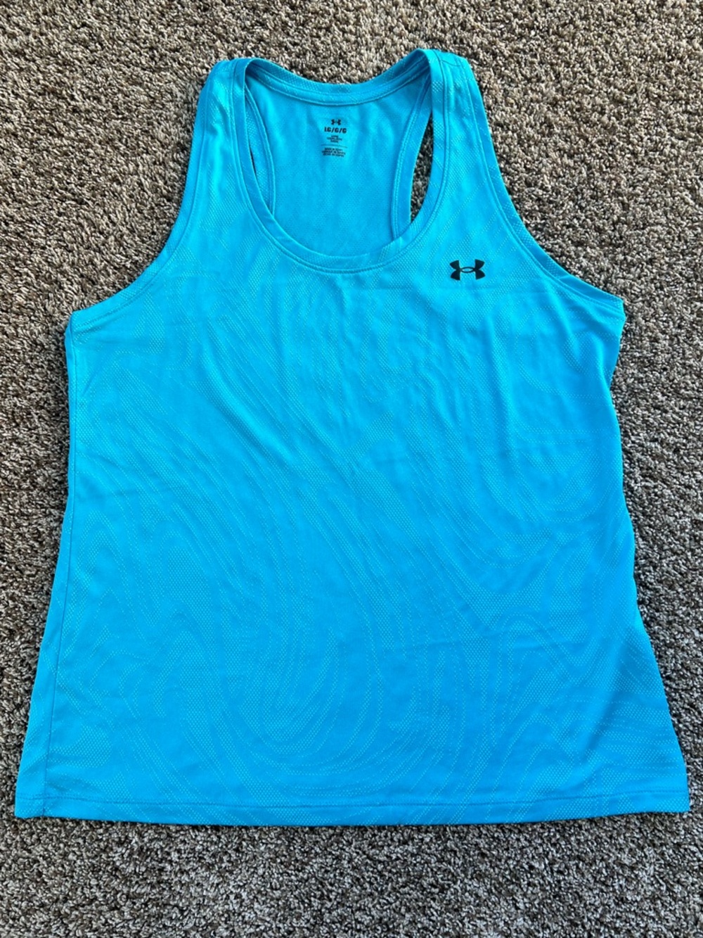 Under Armour Blue Racerback Tank Top - Size Large